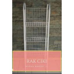 SANEC RAK CHIKI EKONOMI JUMBO PUTIH SUSUN 4 ANTI KARAT MULTIFUNGSI