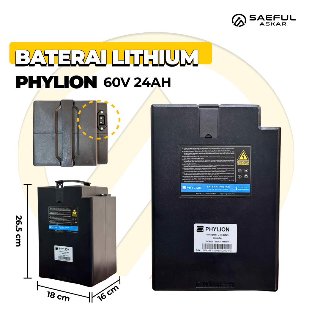 Baterai Lithium Phylion