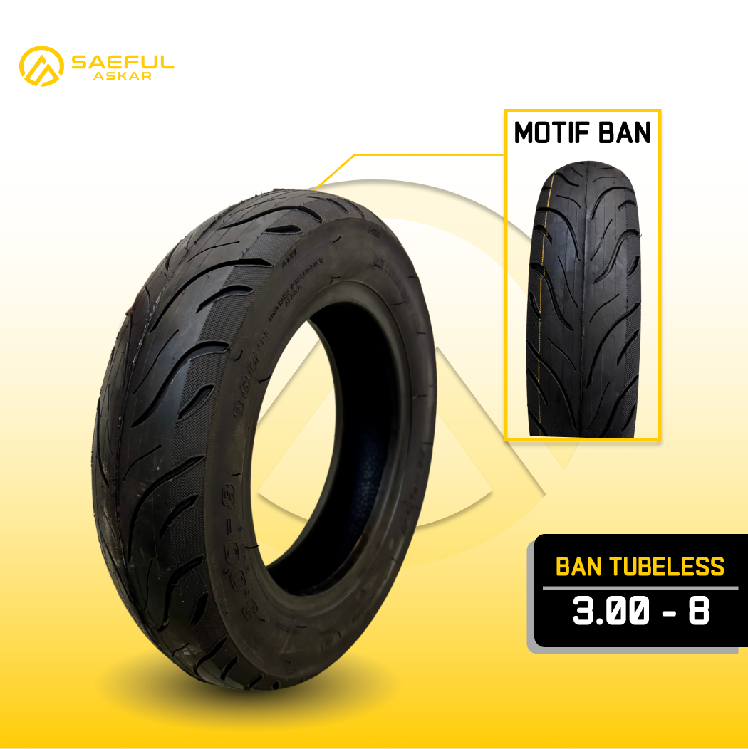 Ban Luar Tubeless Ring 8