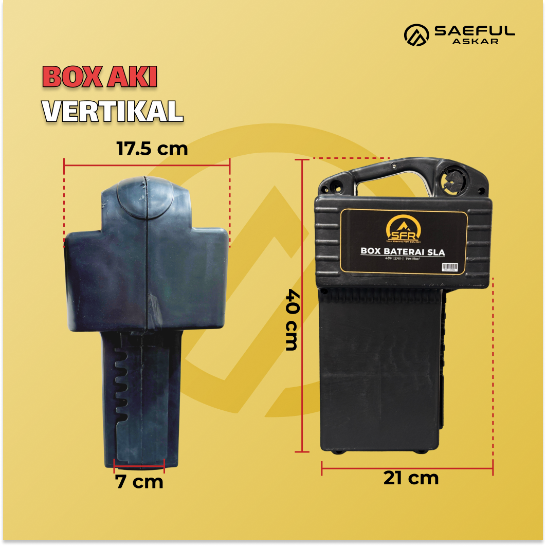 Box Baterai Sepeda Listrik 48V 12Ah