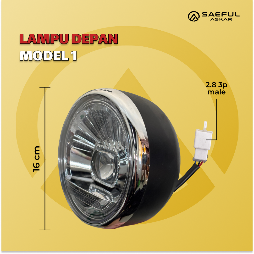 Lampu Depan Sepeda Listrik