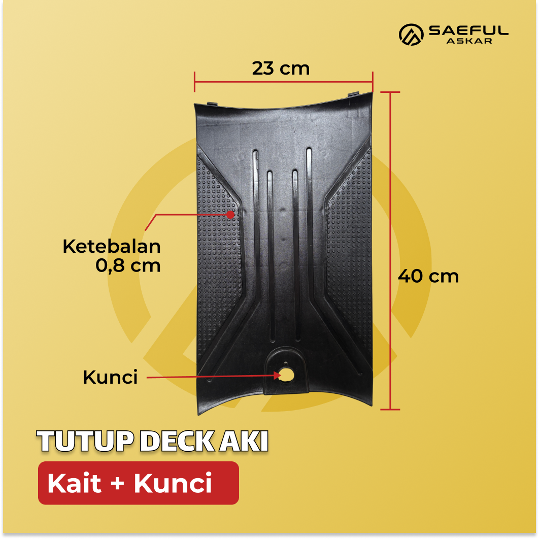 Tutup Baterai Deck Sepeda Listrik