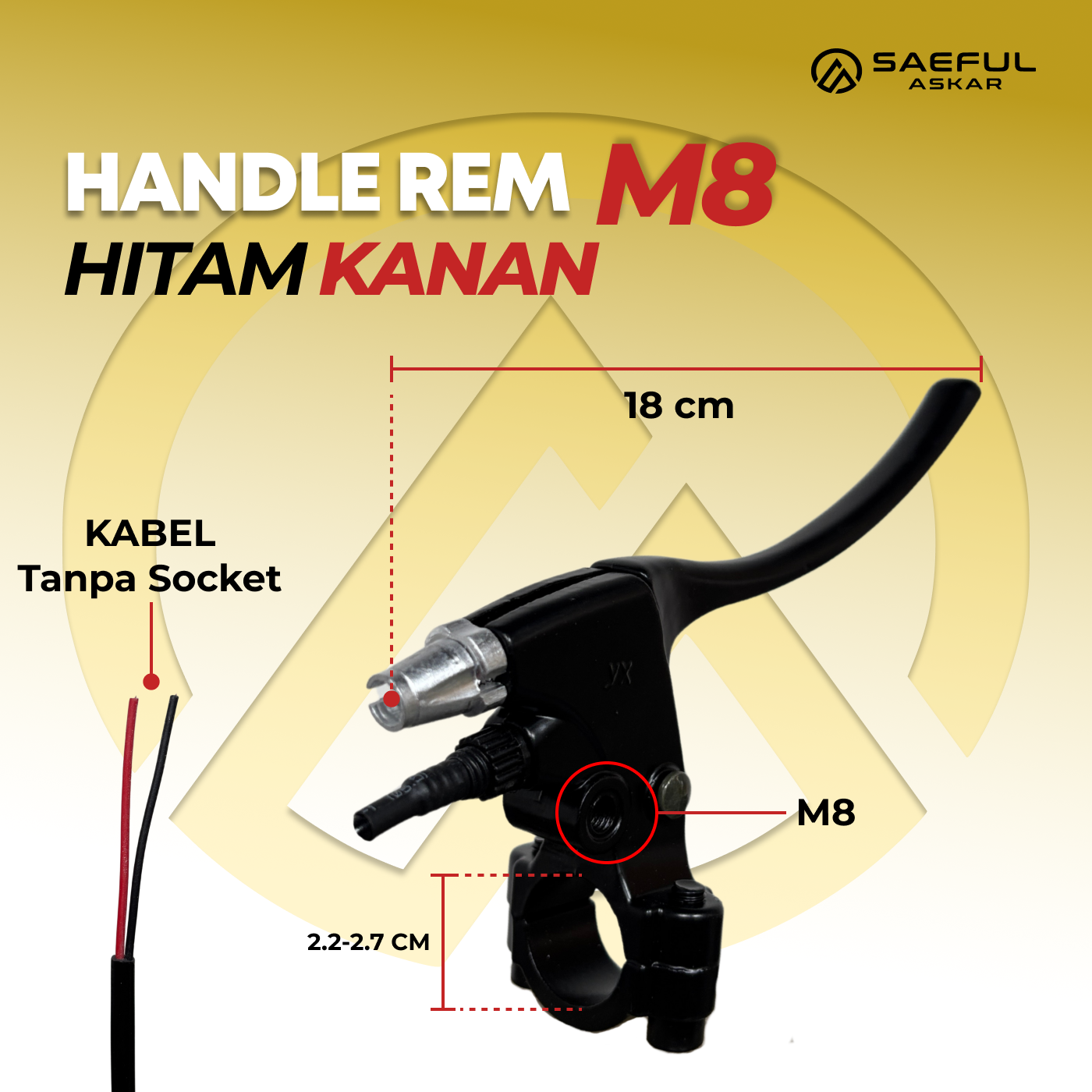 Handle Rem Sebelah TS