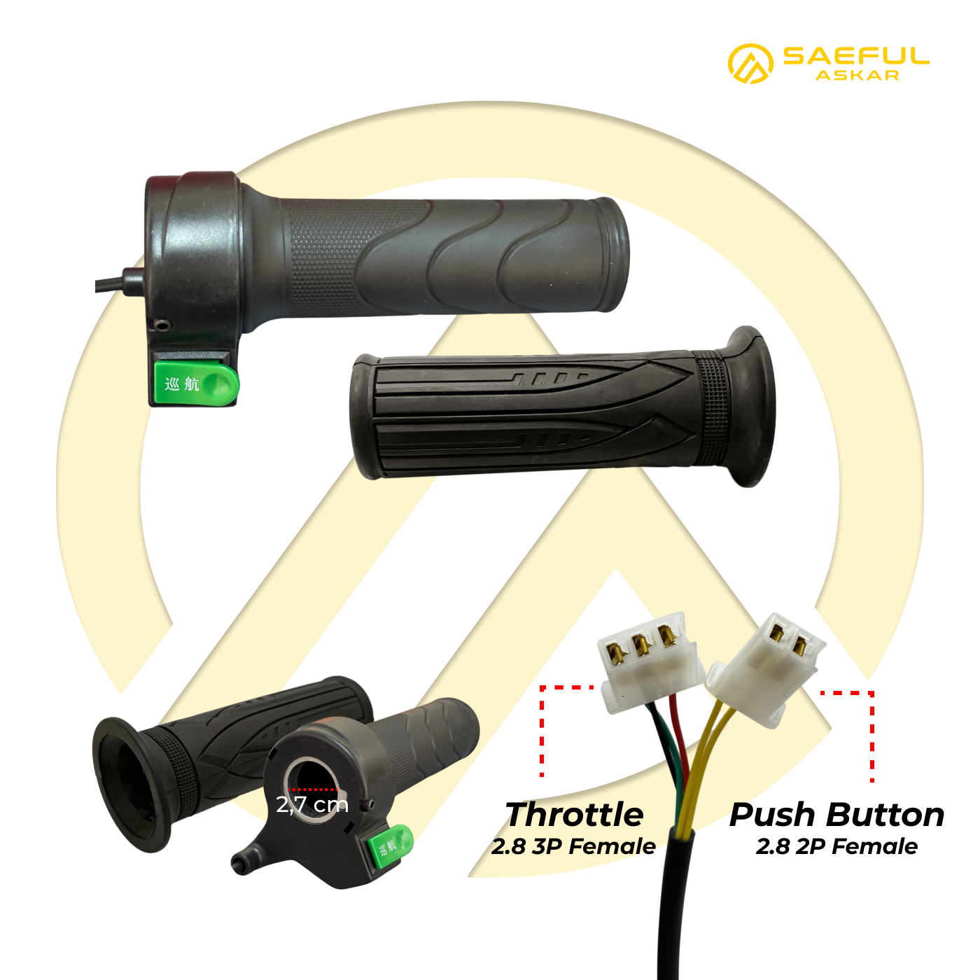 [BUNDLING] Grip Gas Sepeda Listrik