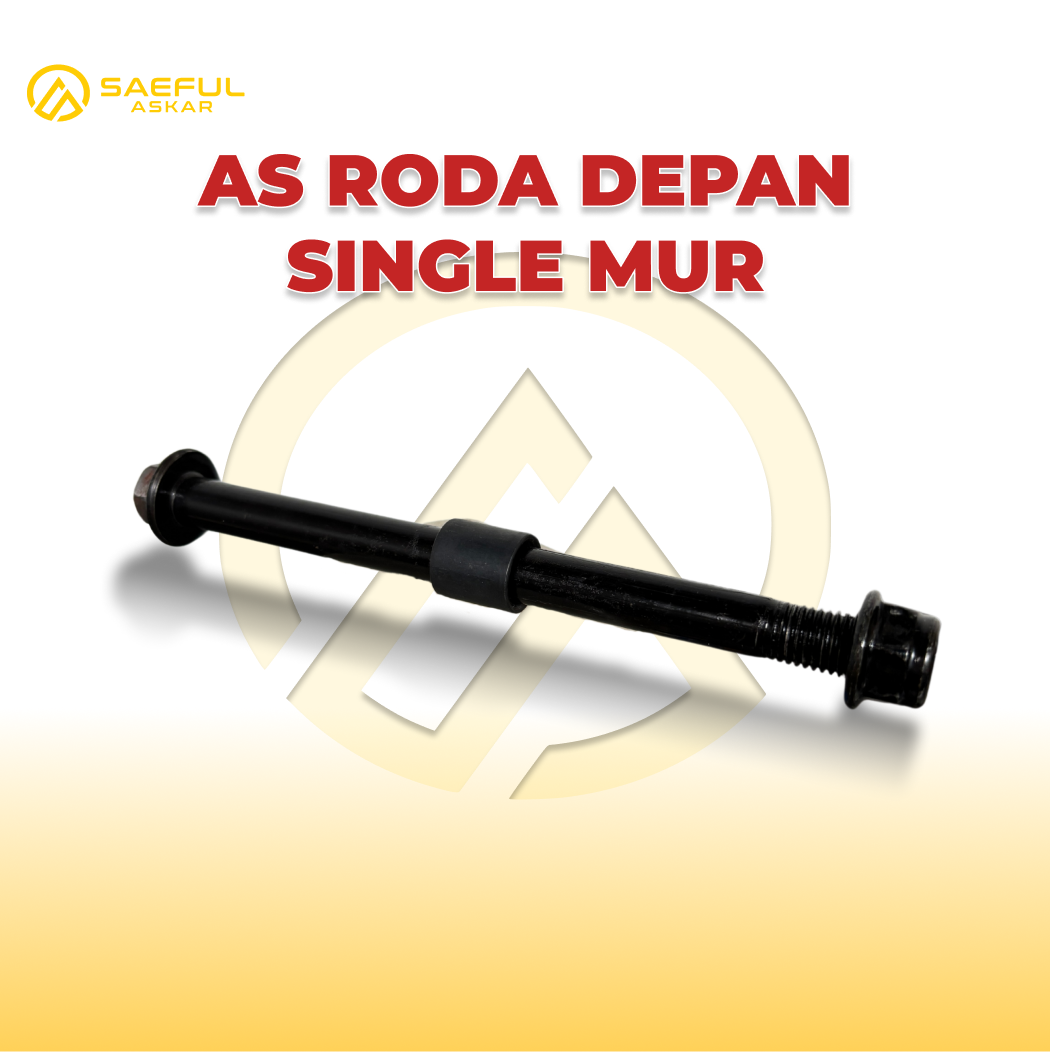 As Roda Depan Single Mur Hitam