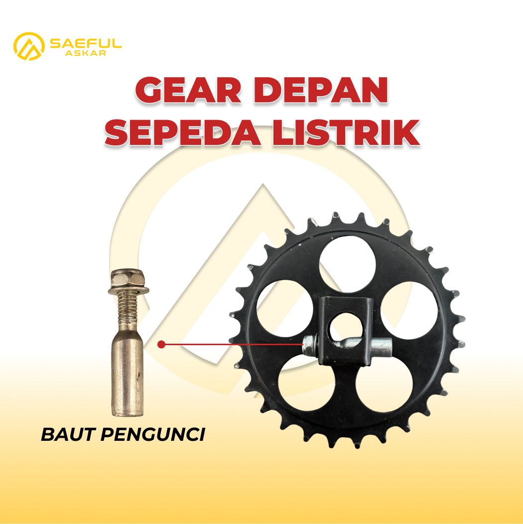 Gear Depan Sepeda Listrik