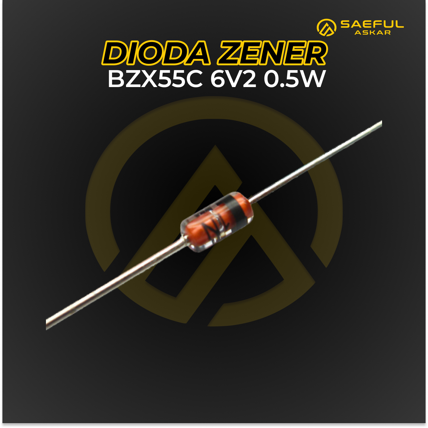 BZX55C Dioda Zenner BZX55C 6V2 6.2V