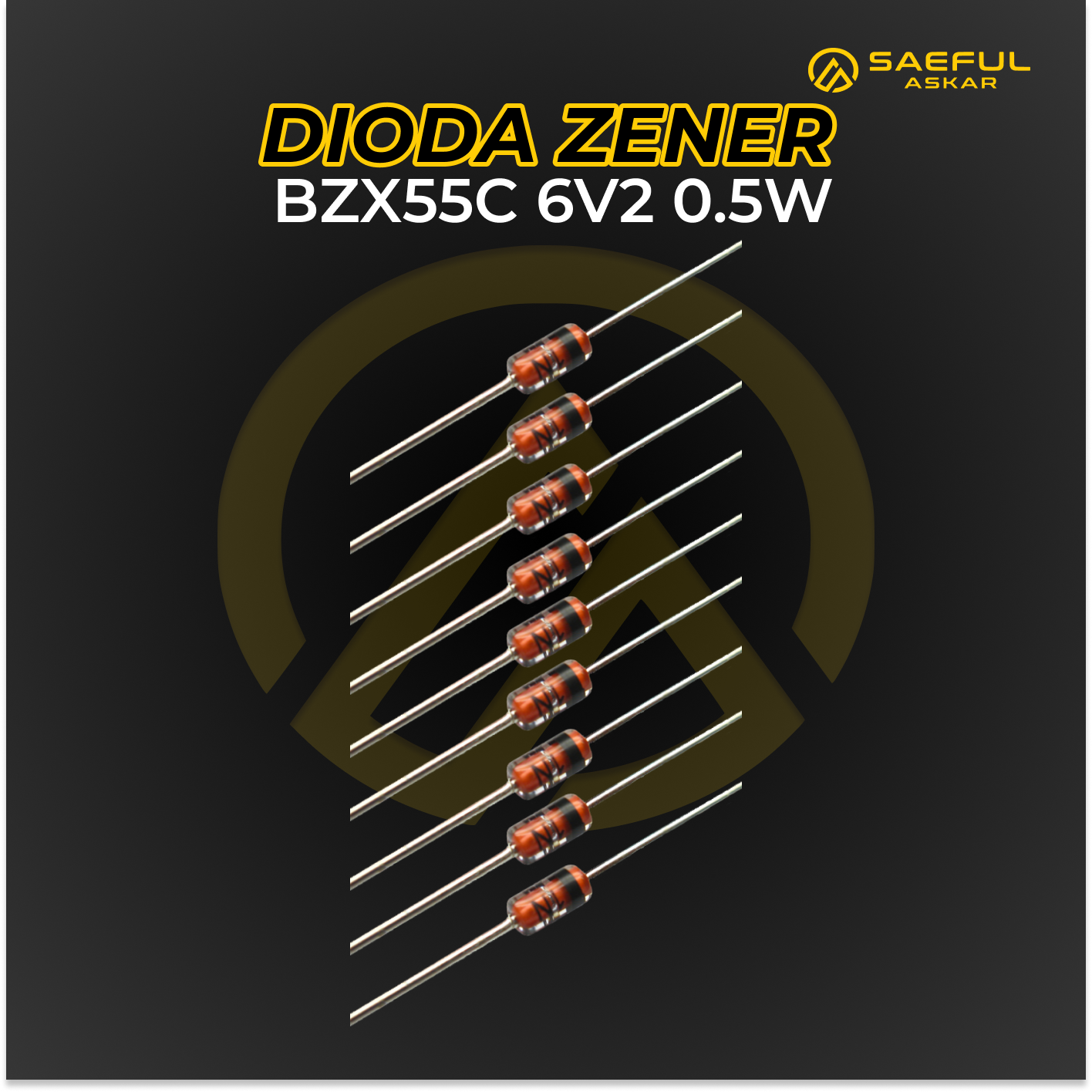 BZX55C Dioda Zenner BZX55C 6V2 6.2V