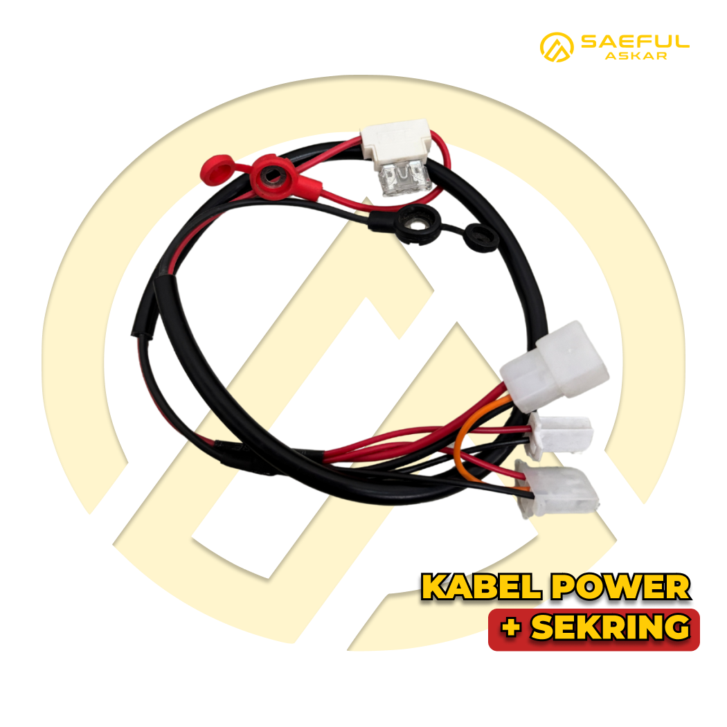 Kabel Power + Sekring