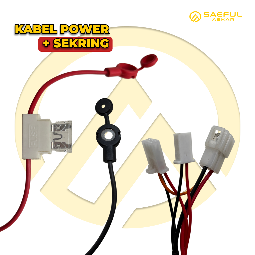 Kabel Power + Sekring