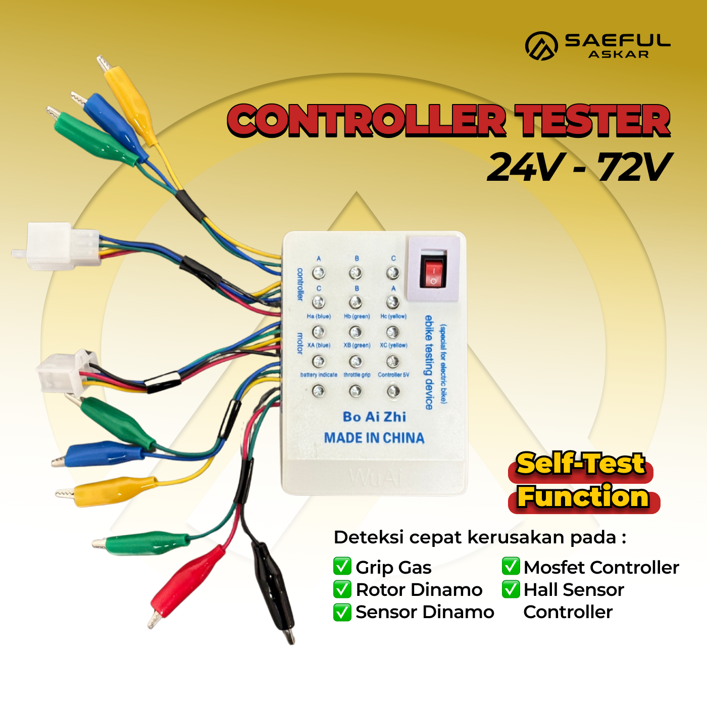 Alat Tester Controller BLDC