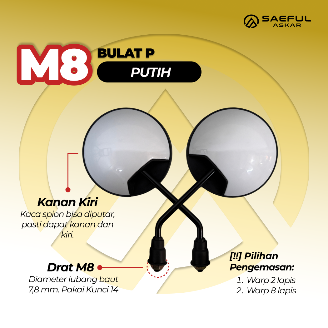 [BUNDLING] Kaca Spion + Bubble 8 Lapis
