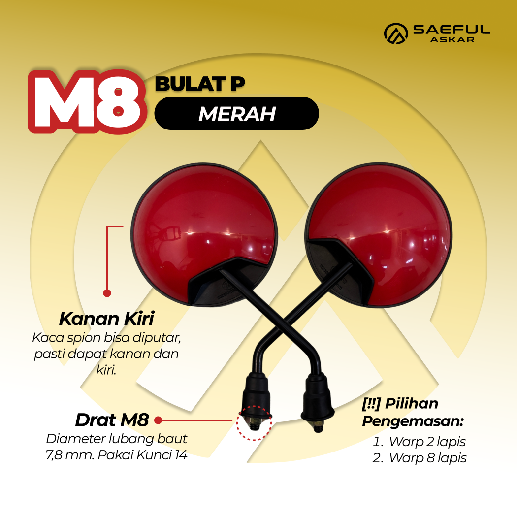 [BUNDLING] Kaca Spion + Bubble 8 Lapis
