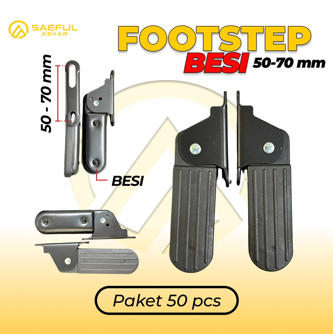 [Dus] Foot Step Depan Lipat - 50-100pcs