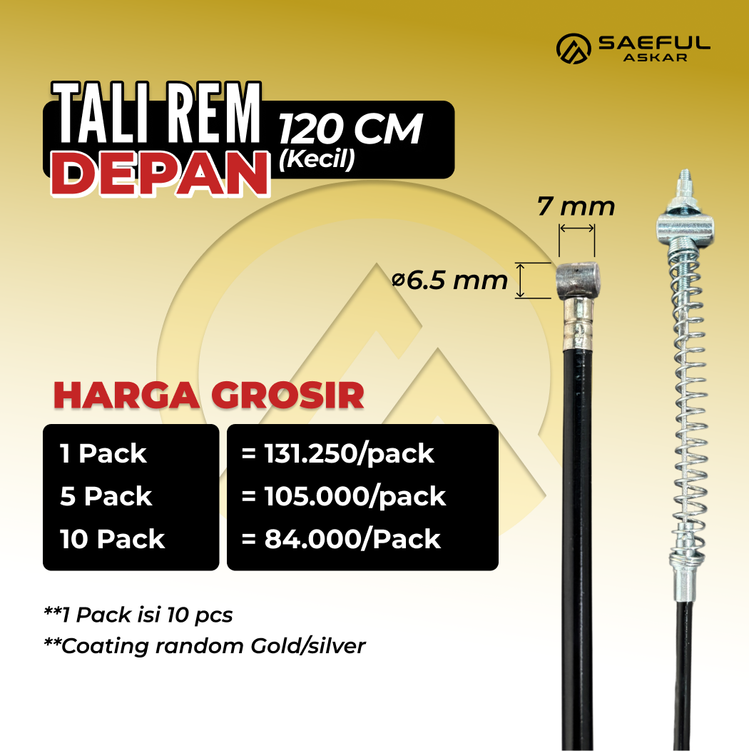 [Dus] 120cm Tali Rem KK - 10pcs