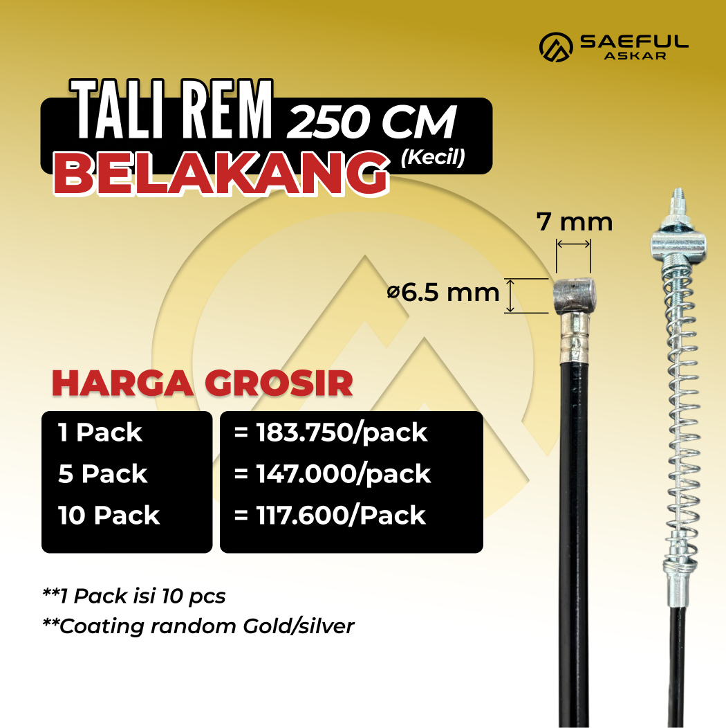 [Dus] 250cm Tali Rem KK - 10pcs