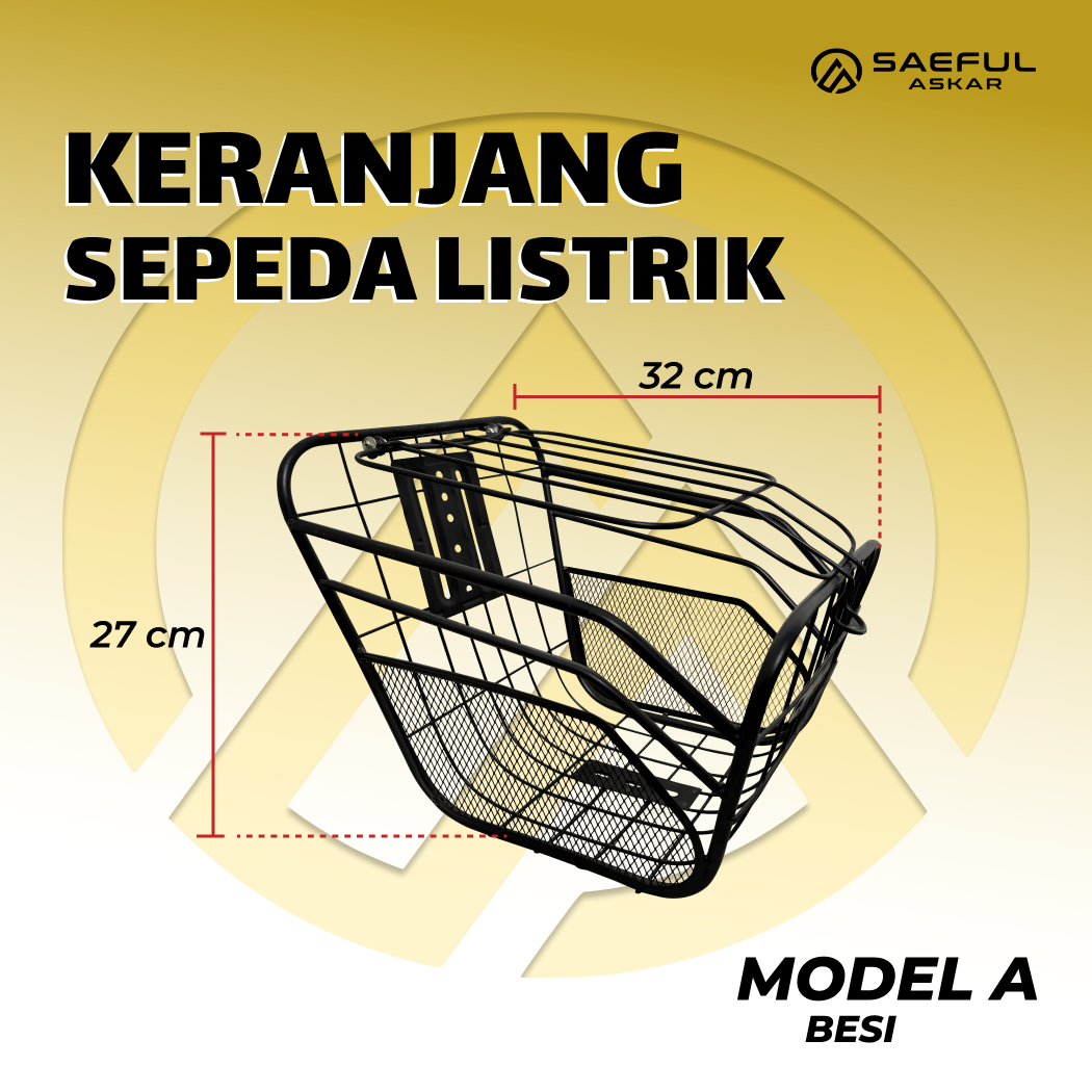 Keranjang Depan Besi