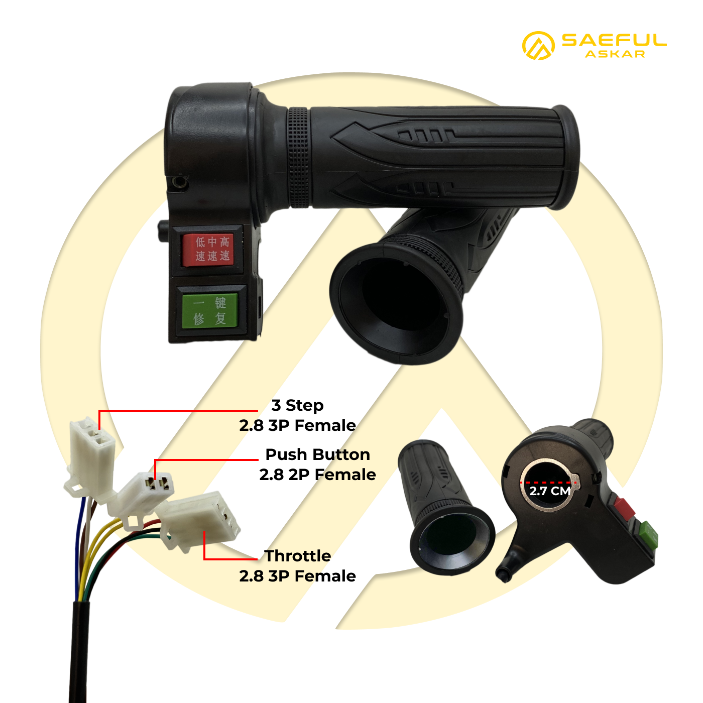 Grip Gas Lengkap 3 Step