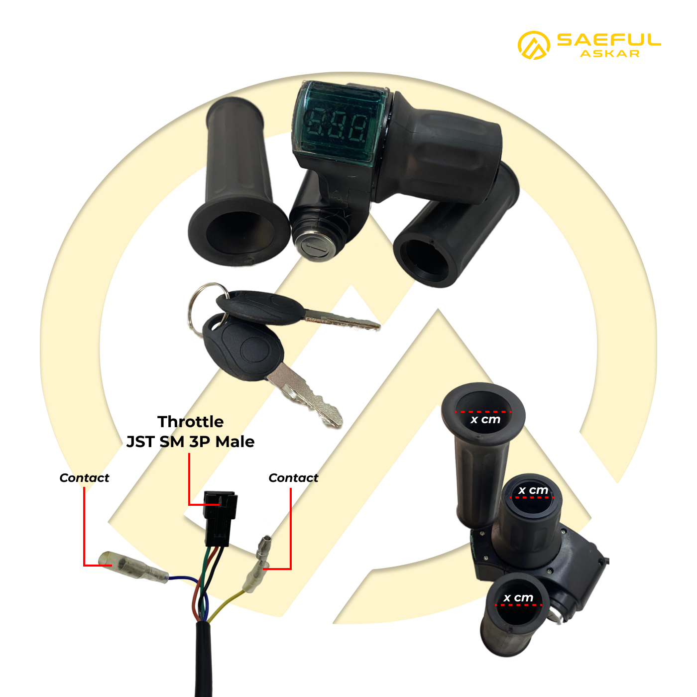 Grip Gas Setengah Kontak Indikator