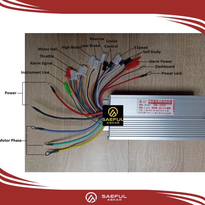 Controller Bldc Sinus 60v 72v 1000w LMD155