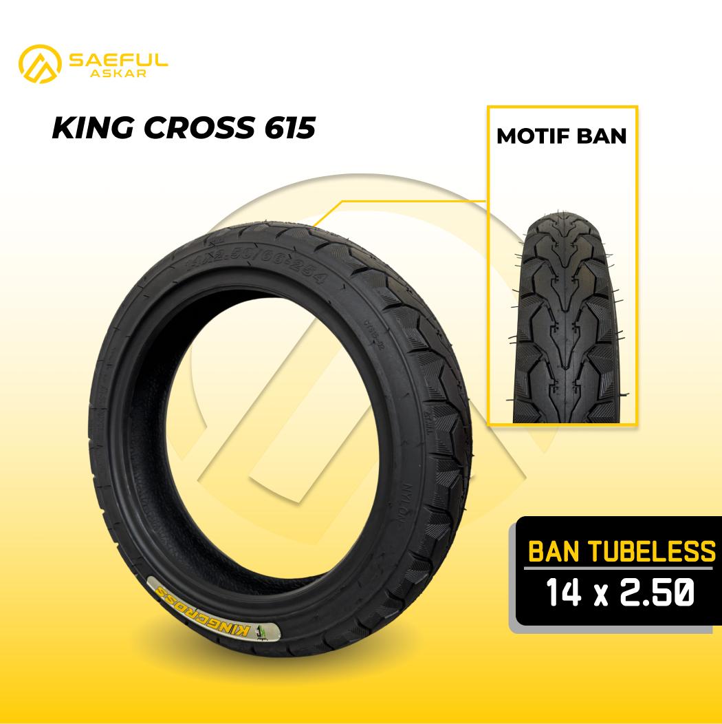 Ban Luar Tubeless Ring 10/14 King Cross