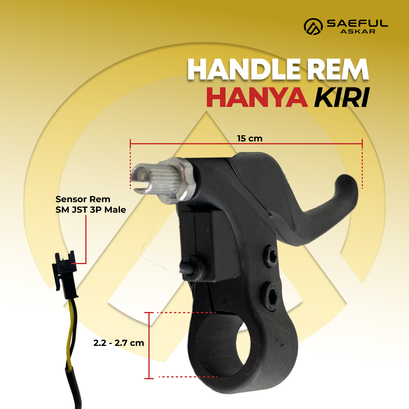 Handle Rem Plastik Skuter Sebelah Kiri