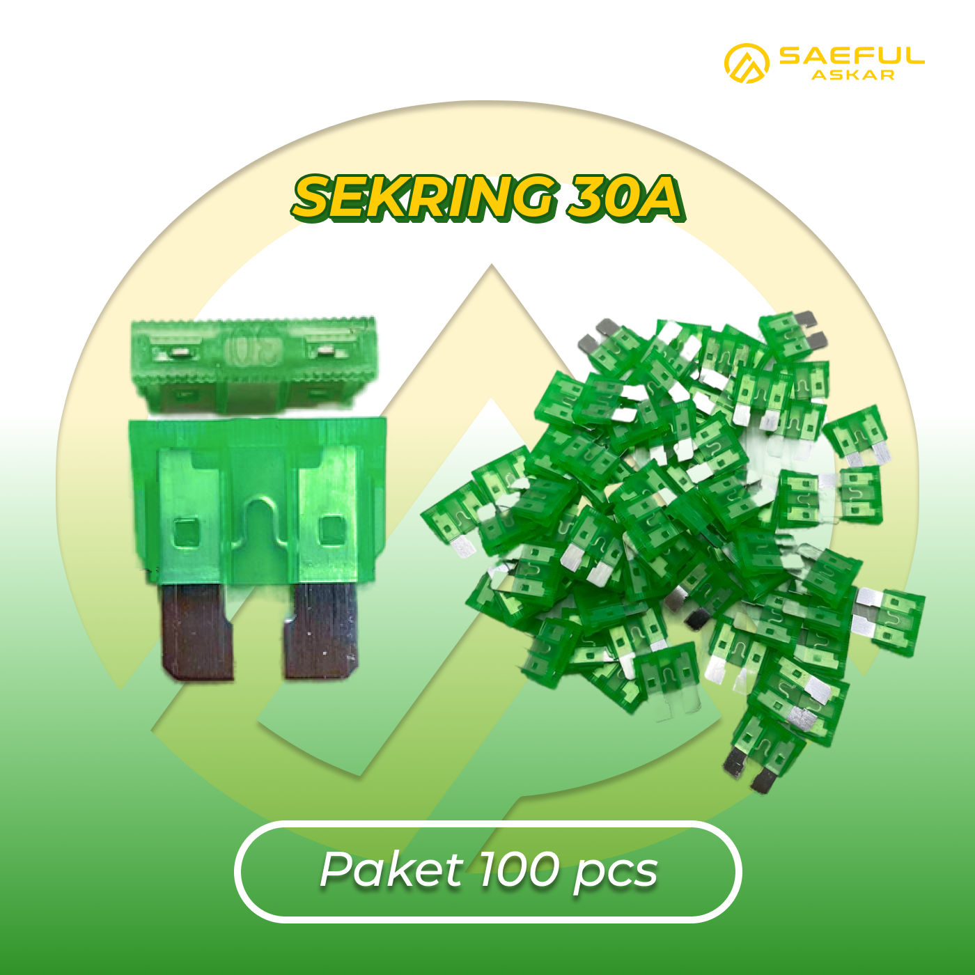 [Dus] Sekring 30A - 100pcs