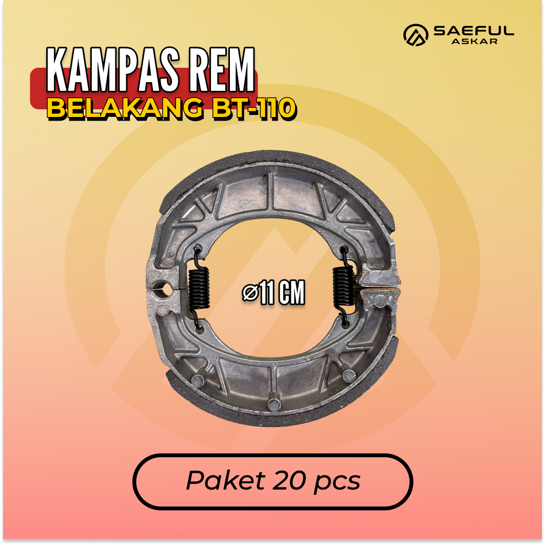 Kampas Rem Belakang BT-110/CG125 STD