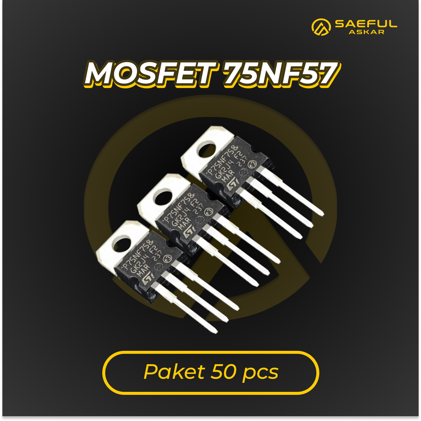 [Dus] Mosfet 75NF75 - 50pcs