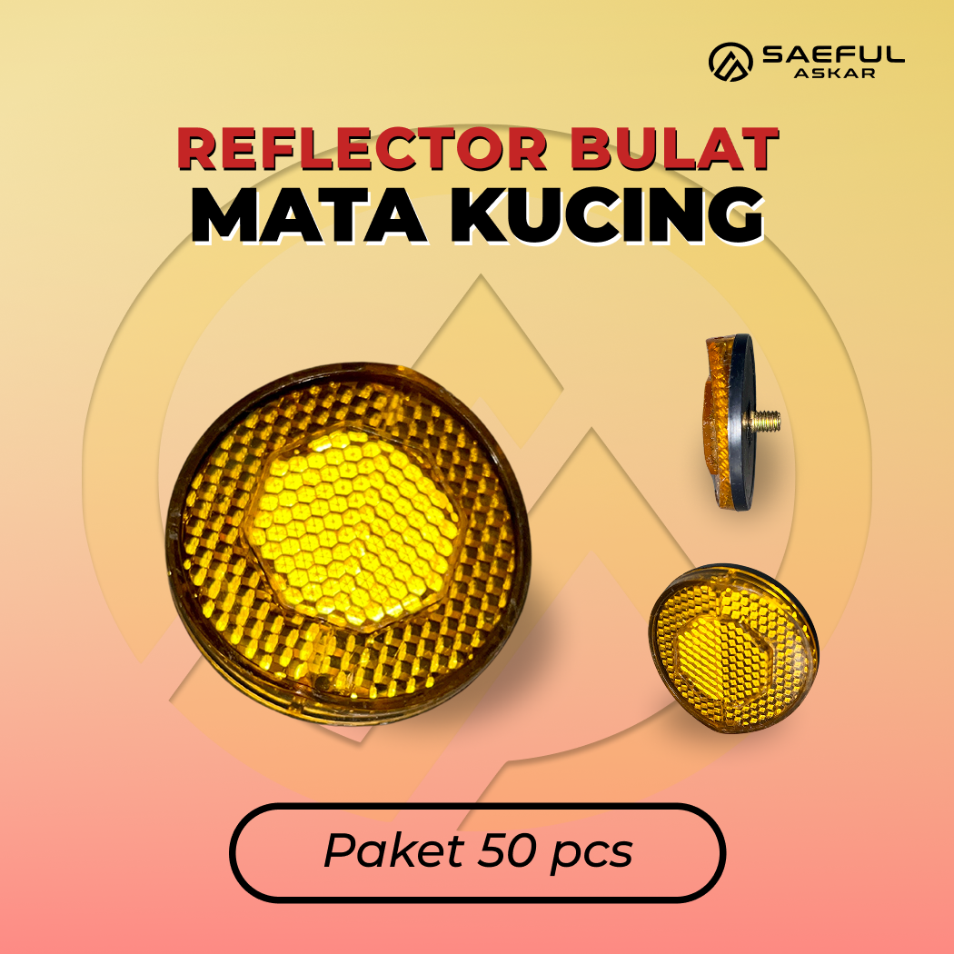 [Dus] Mata Kucing Reflector - 50Pcs
