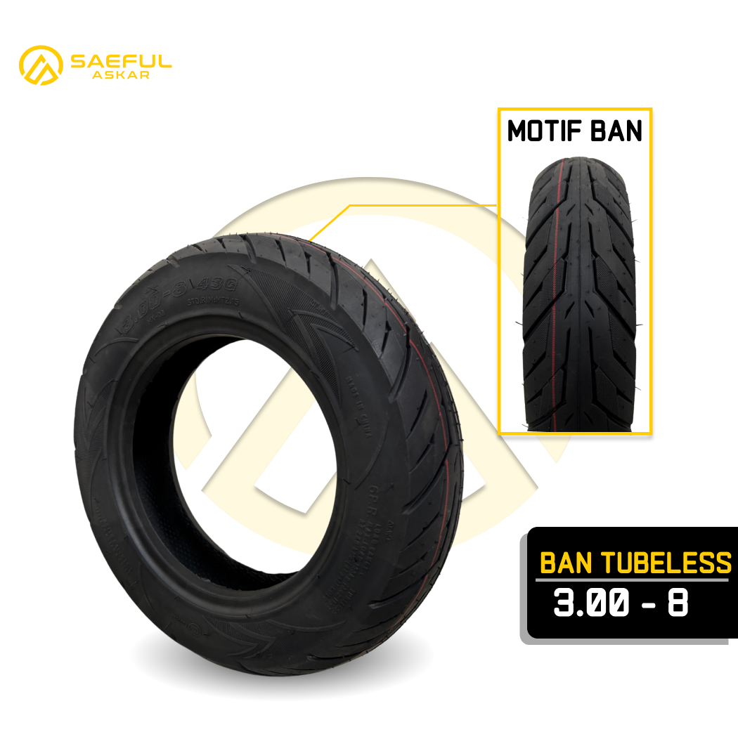 [Dus] Ban Luar Tubeless Ring 8 Premium - 10pcs
