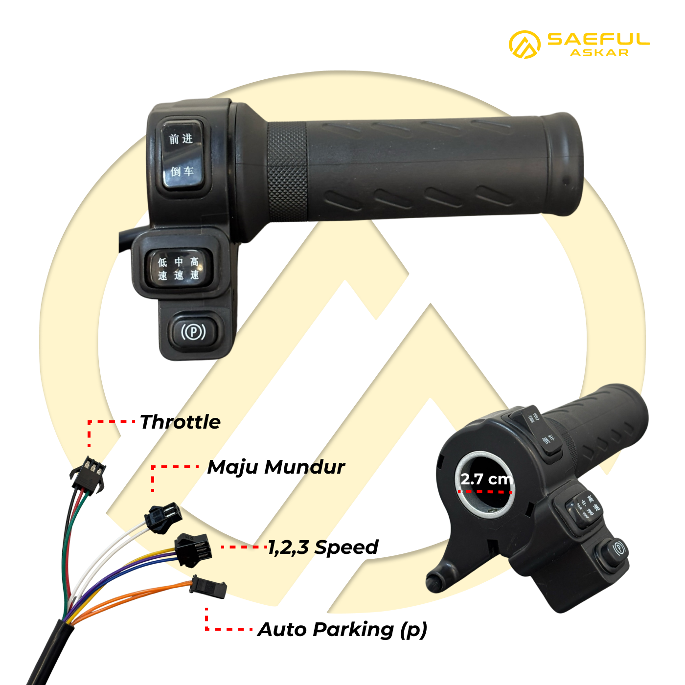 Grip Gas Sebelah
