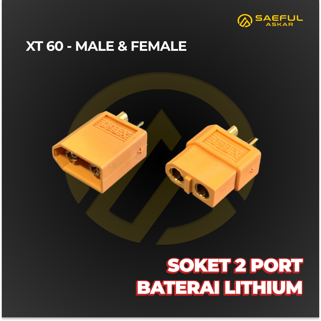 [B] Set Socket Baterai XT30 XT60 XT90 Male Female
