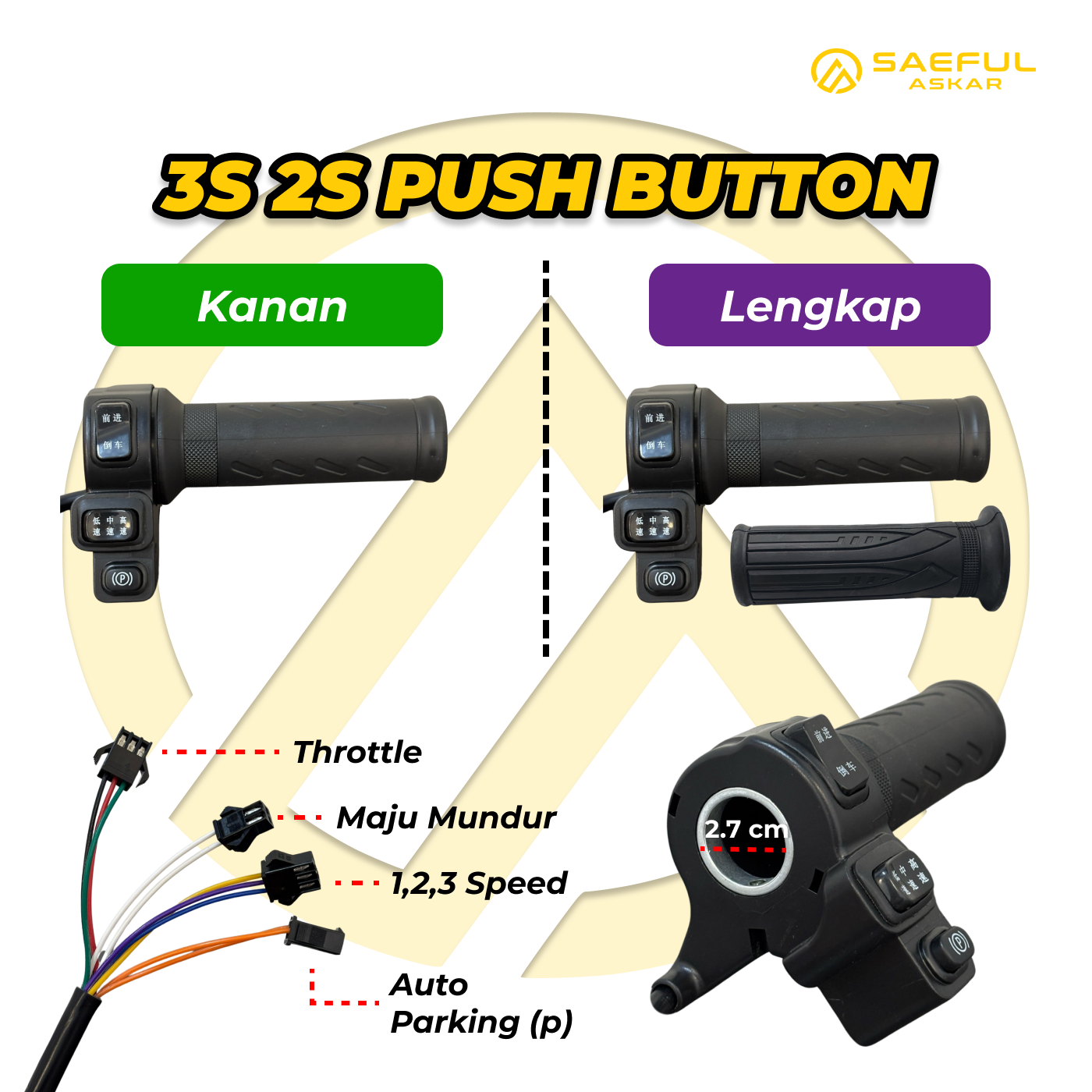 [BUNDLING] GRIP GAS LENGKAP