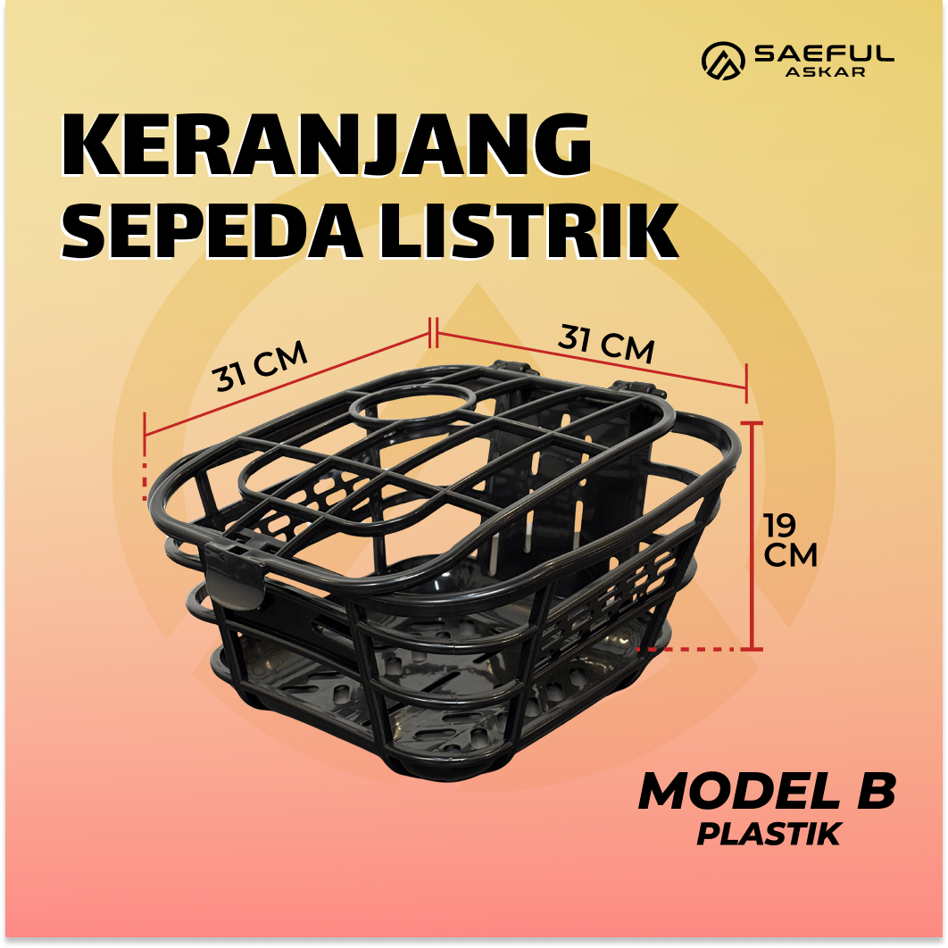 [Dus] Keranjang Depan Plastik - 10pcs