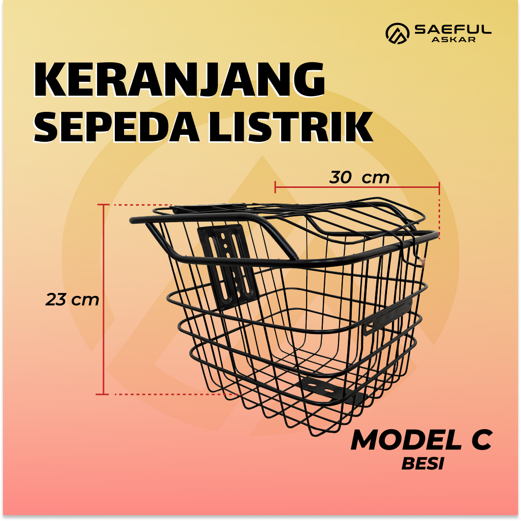 [Dus] Keranjang Depan Besi - 10pcs
