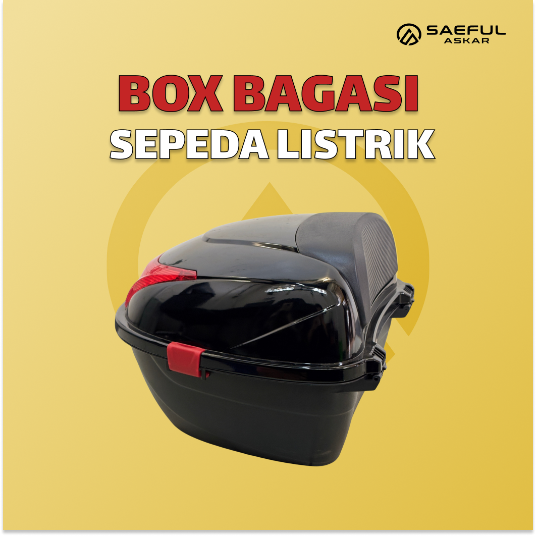 Box bagasi Belakang 36 liter warna hitam