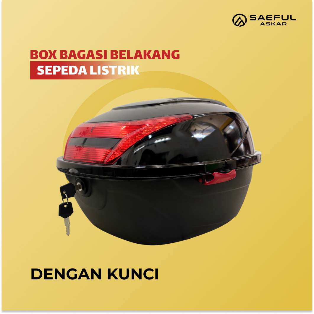 Box bagasi Belakang 36 liter warna hitam