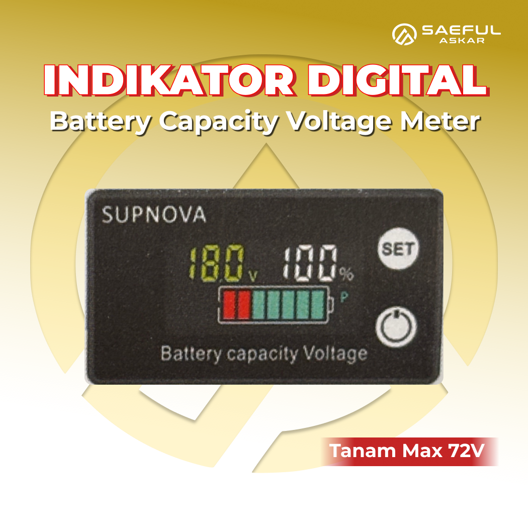 Indikator Baterai Lithium dan LFP