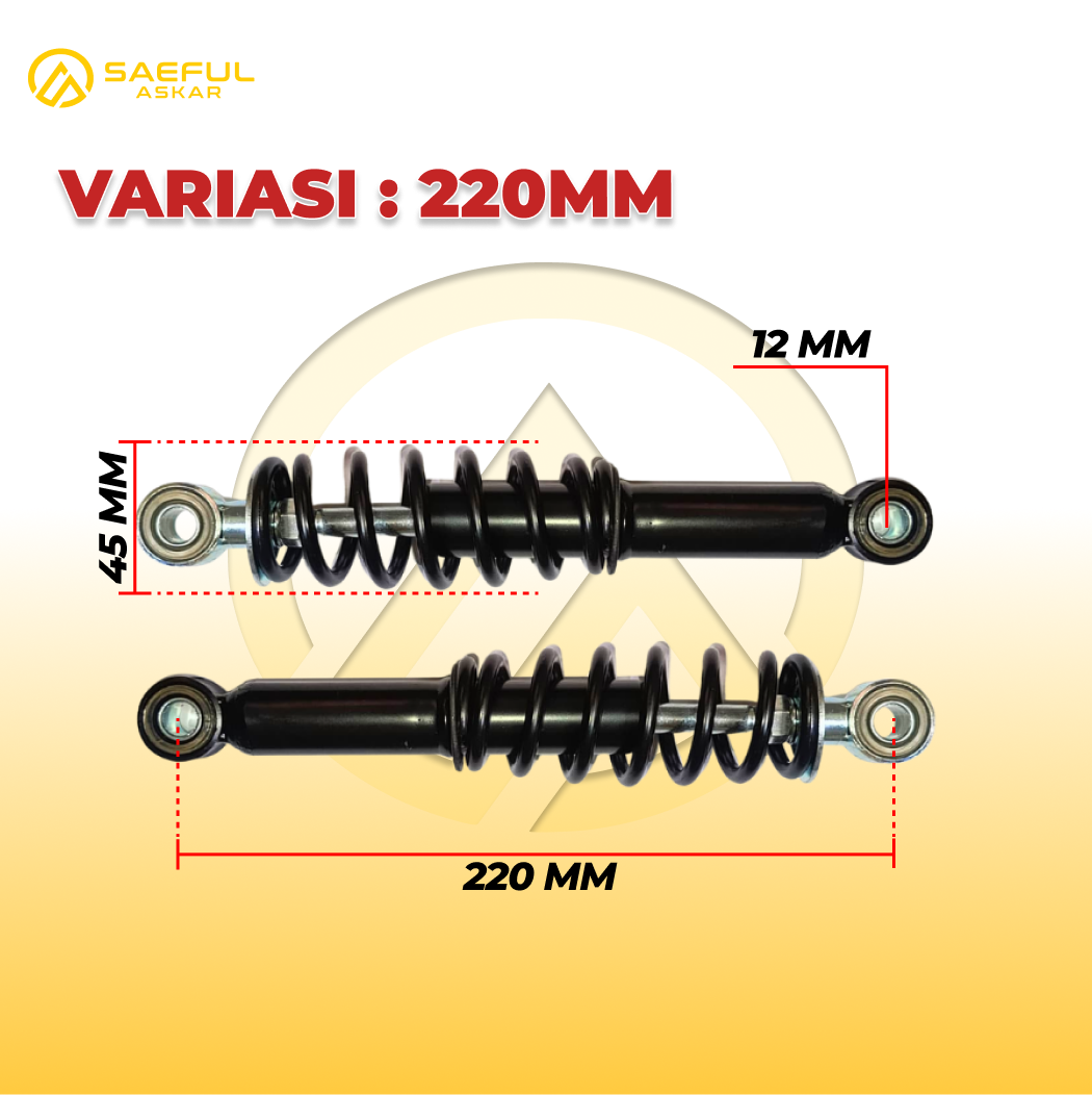 Shock Breaker Belakang Sepeda Listrik