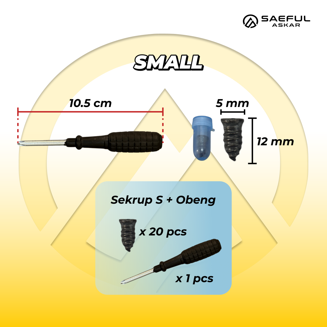 [Bundling] Set Tambal Ban Skrup & Obeng Plus