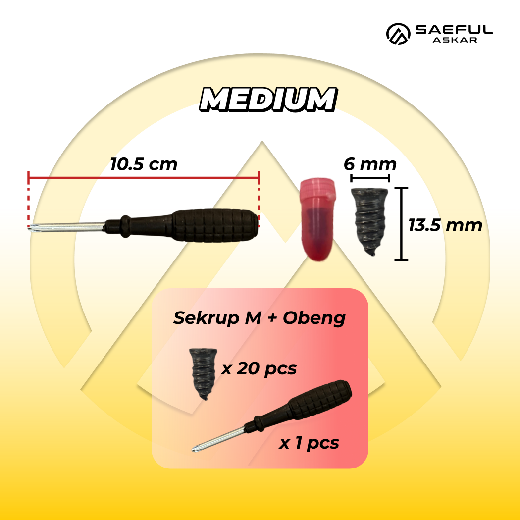 [Bundling] Set Tambal Ban Skrup & Obeng Plus