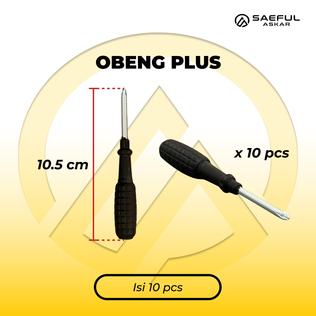 [Dus] Obeng Kecil Plus 10-100pcs