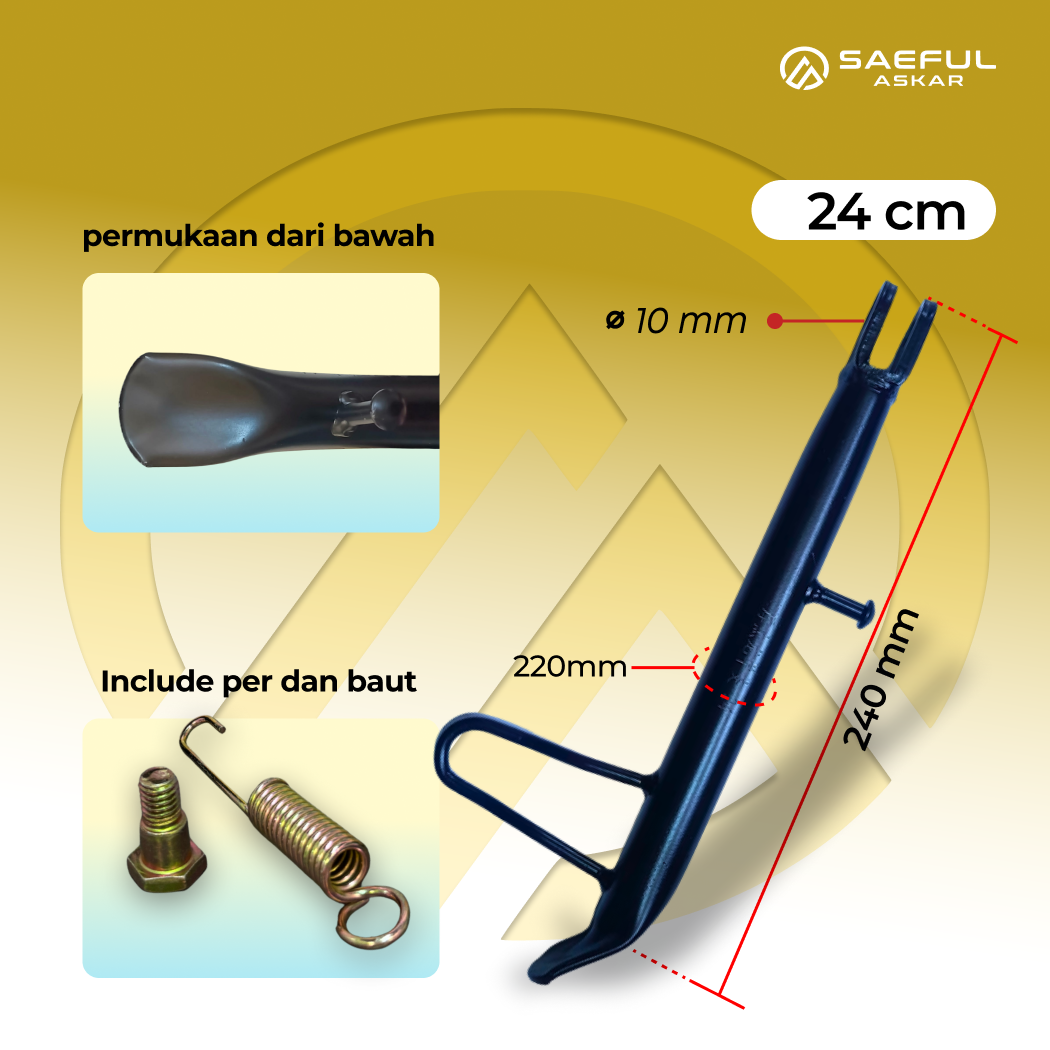 standar depan samping sepeda listrik
