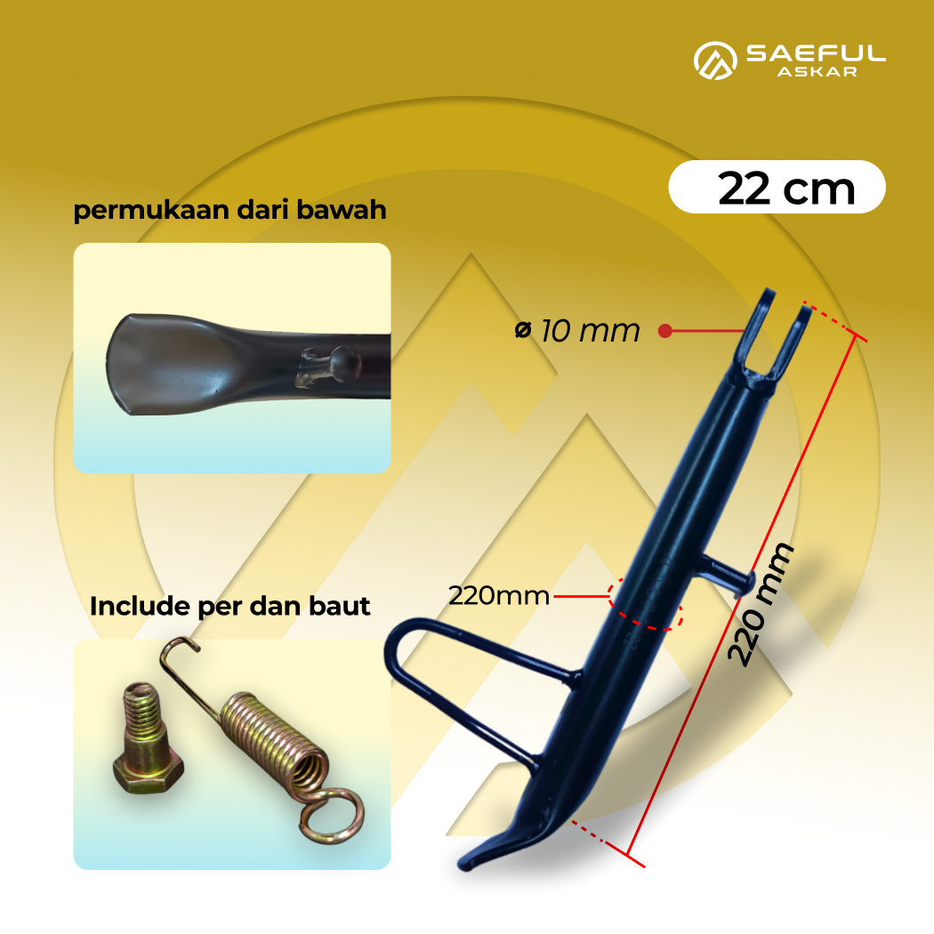 standar depan samping sepeda listrik