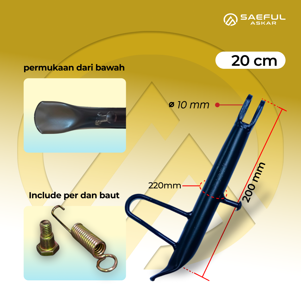 standar depan samping sepeda listrik