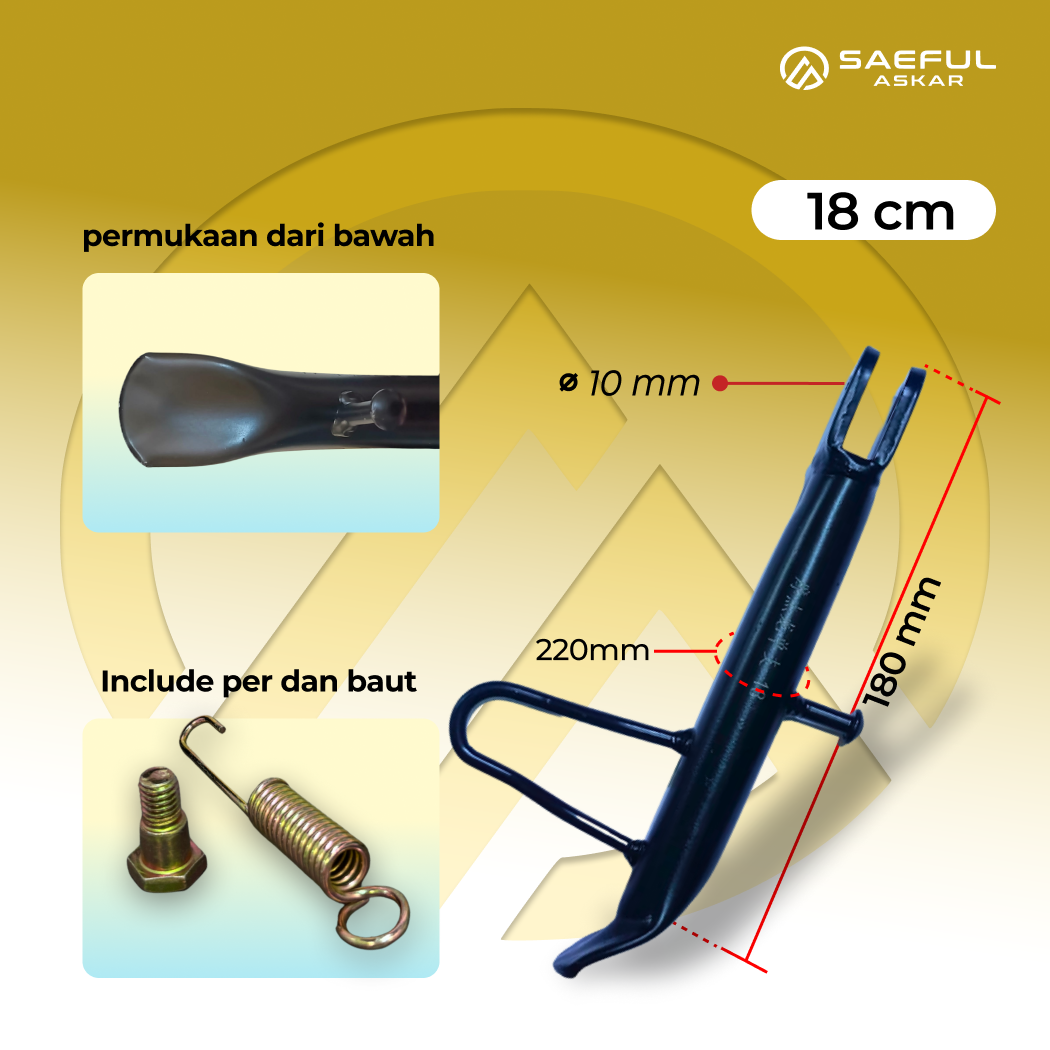 standar depan samping sepeda listrik