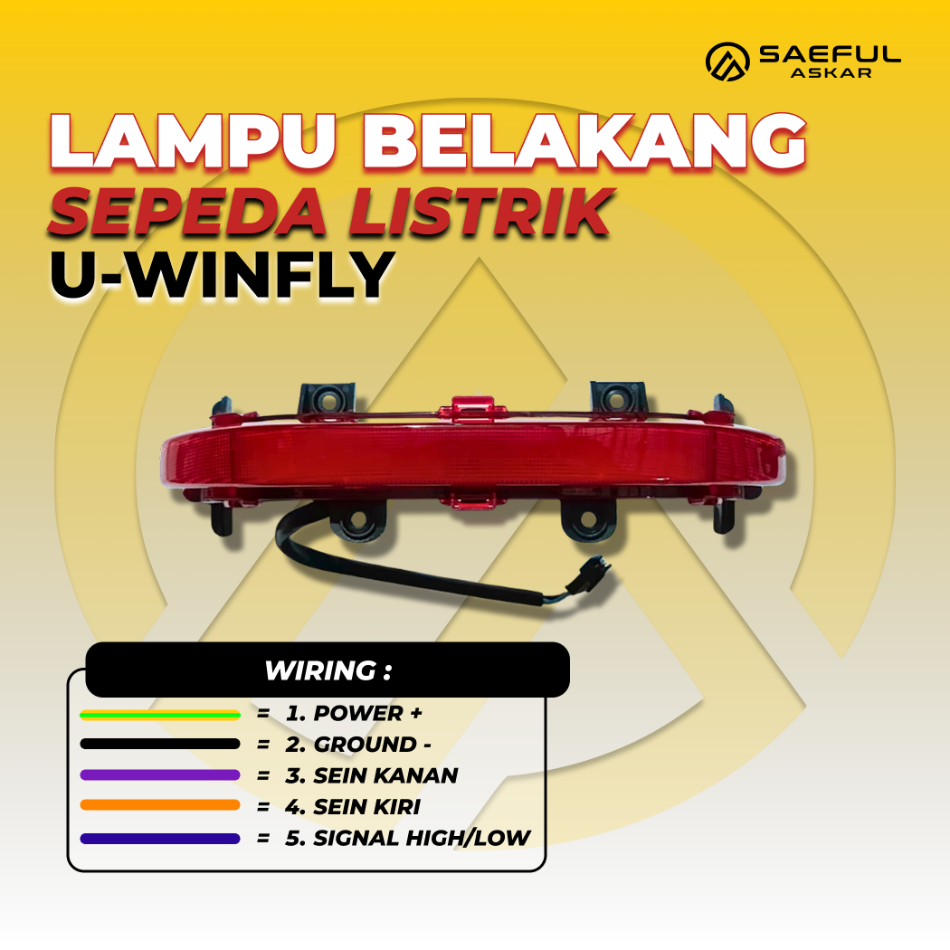 Lampu Depan dan Belakang Uwinfly