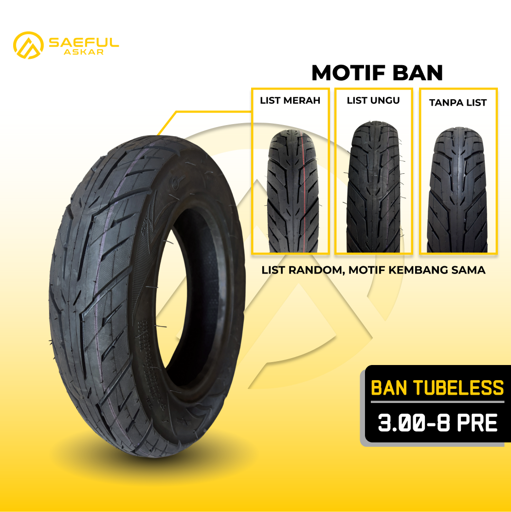 Ban Luar Tubeless Ring 8