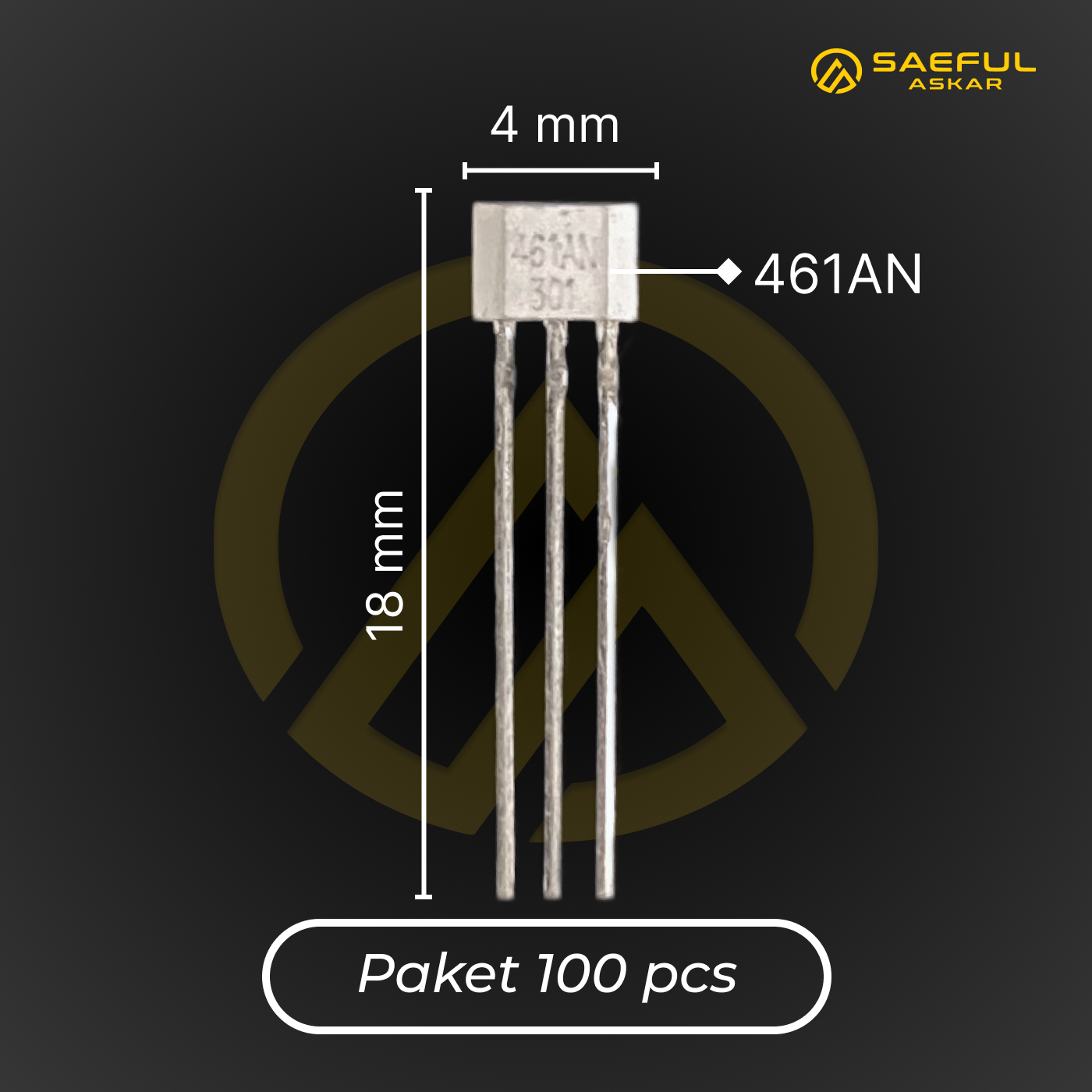 [Dus] Transistor 461AN - 100pcs